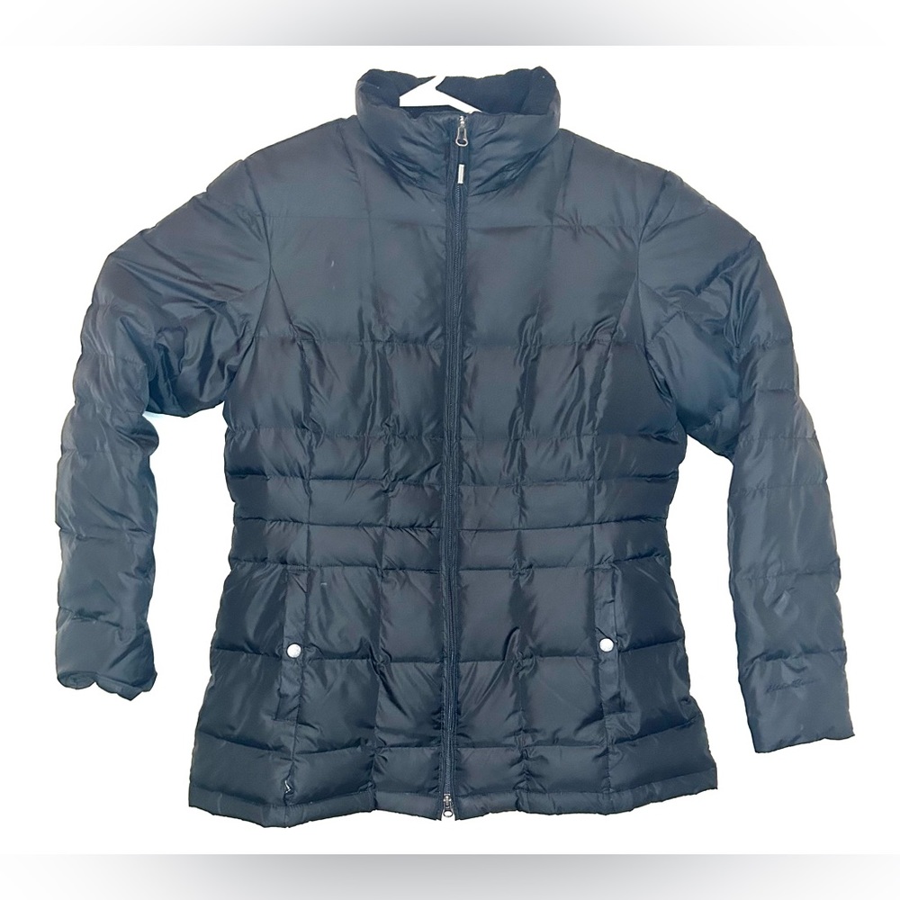 Eddie Bauer Men's XL Goose Down Puffer Jacket - Black